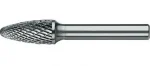 Freza biax carbura, diametrul 12 mm, con de brad